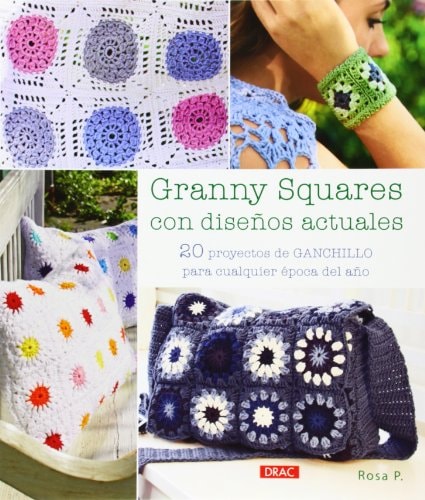 Granny Squares con Diseños Actuales Ganchillo